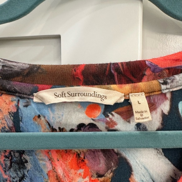 Soft Surroundings Multi-colored (L) soft knit top - Picture 3 of 3